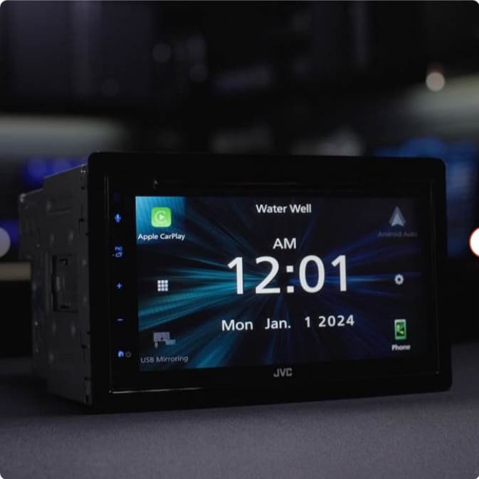 JVC KW-V660BT 6.75" DVD Receiver with Apple CarPlay and Android Auto